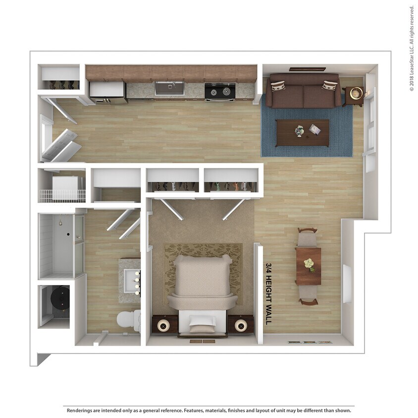 Floor Plan - Aria Studio A1