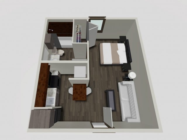 Floor Plan - Studio-Top Floor