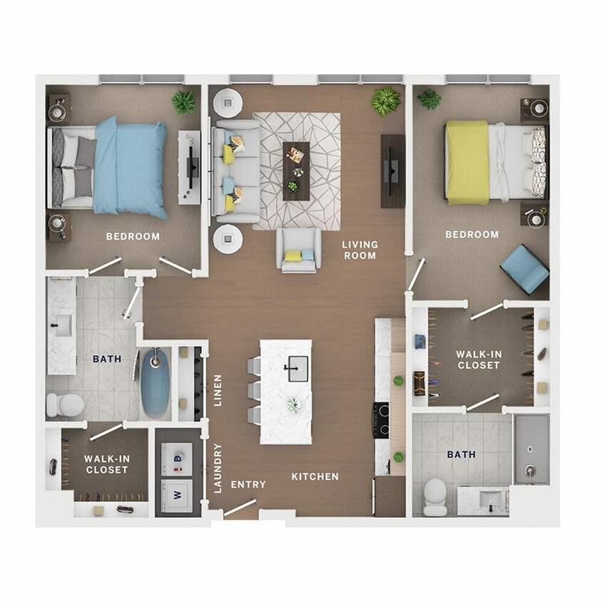 C1 - 2BR/2BA - Bridges