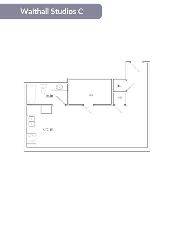 Floor Plan - Walthall Studio C