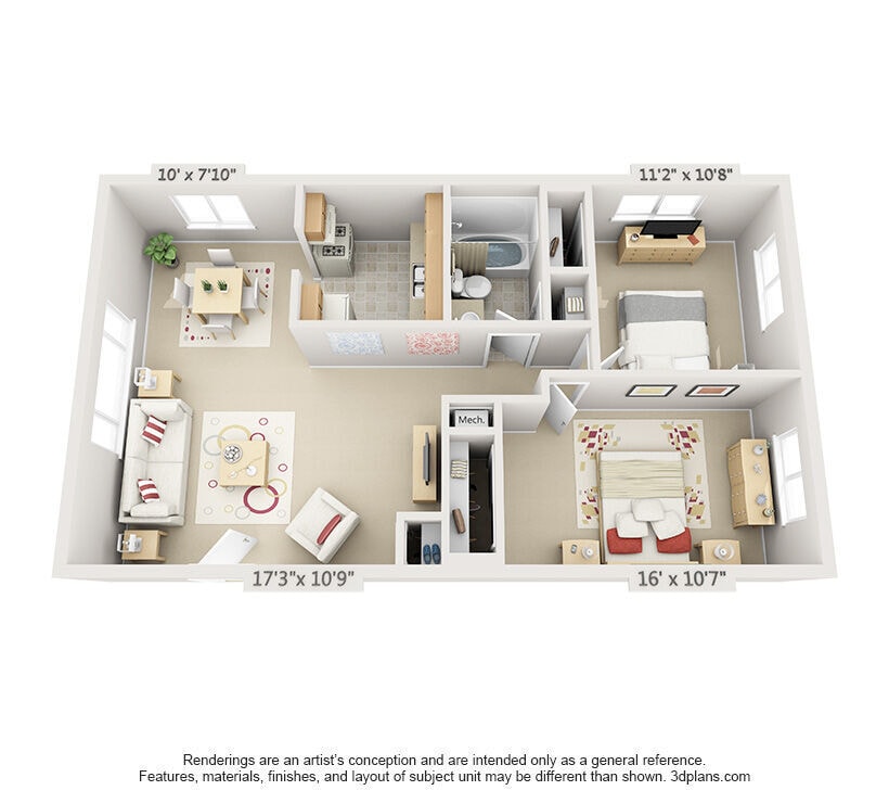 Floor Plan - 2 Bedroom