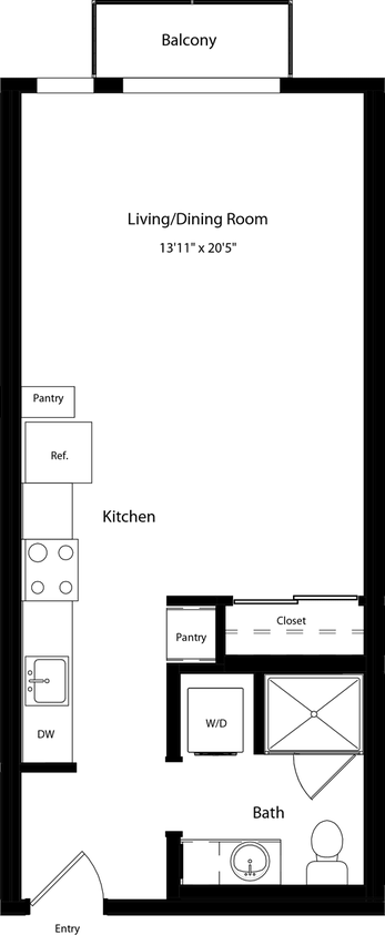 Floor Plan - S1 BALCONY