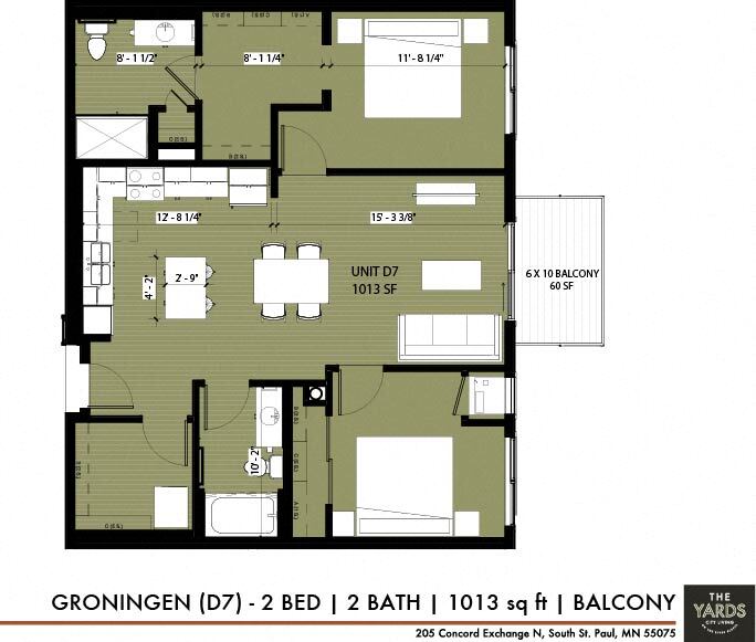 Floor Plan - Groningen (D7)