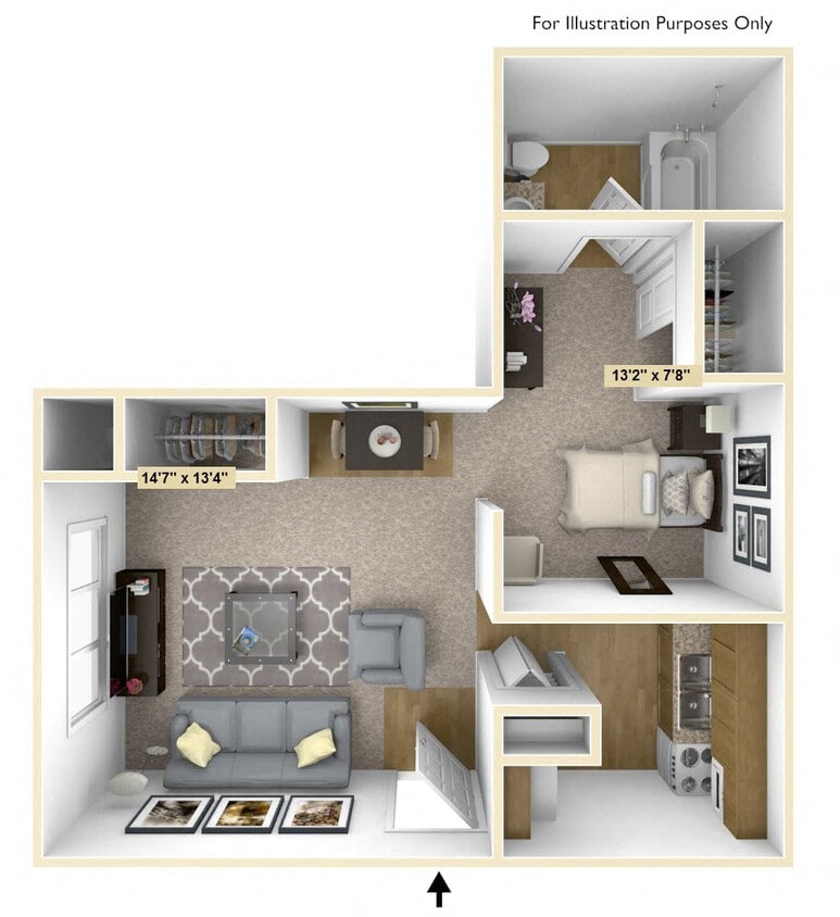Floor Plan - Chestnut Oak Studio