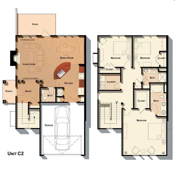 3BR/2.5BA - C2