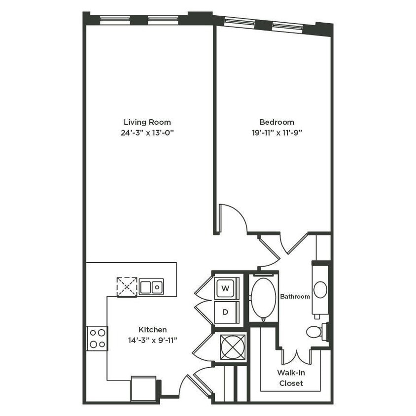 Floor Plan - A2-3Short