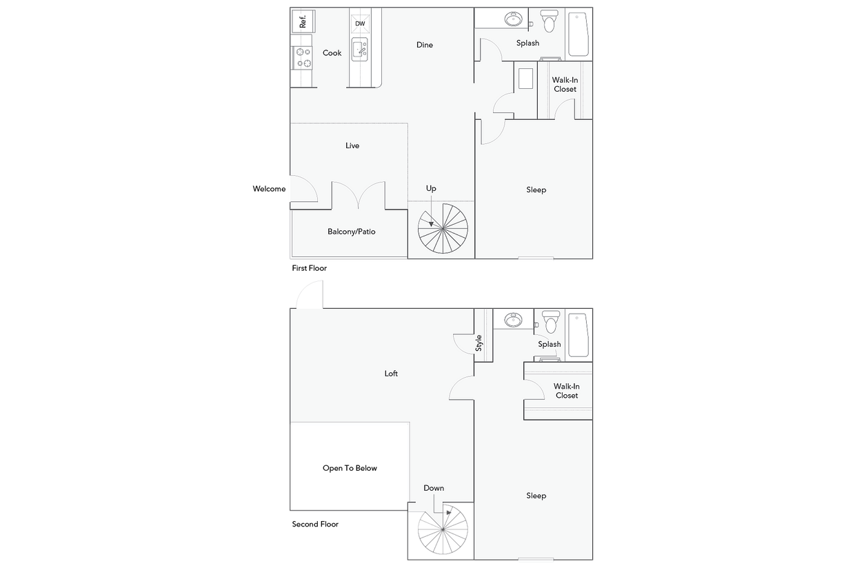 Carnegie | 2-Bedroom Floorplan - Carnegie