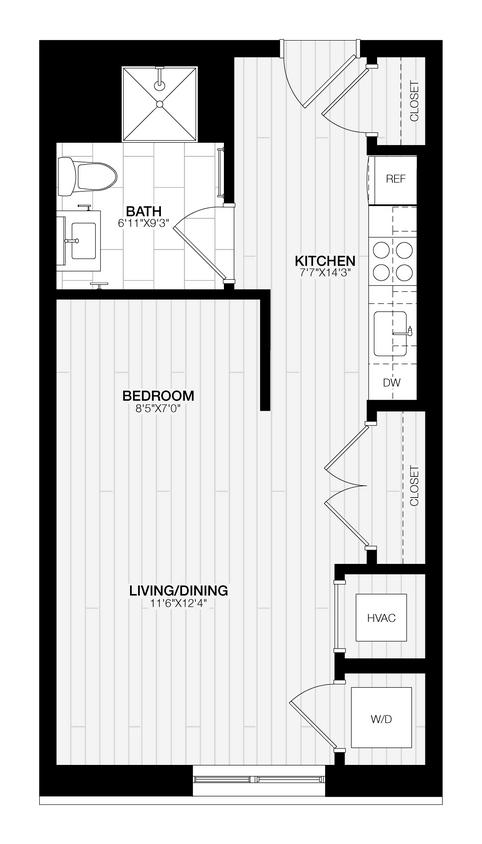 Floor Plan - Studio-A1