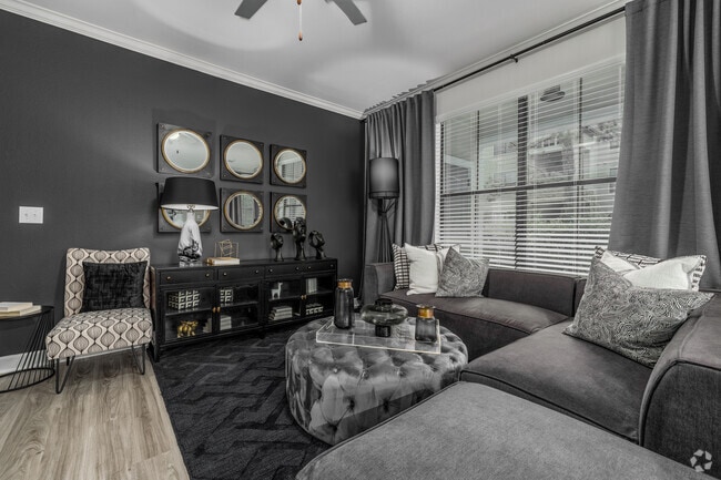 2BR, 2BA - 1,196SF - Living Room - Duo West Champions