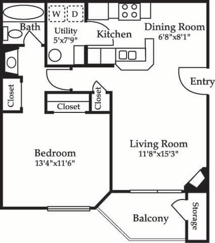 Floor Plan - 1B