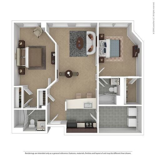 Floor Plan - Two Bedroom