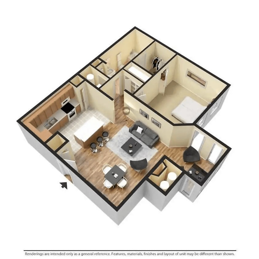 Floor Plan - 1x1 