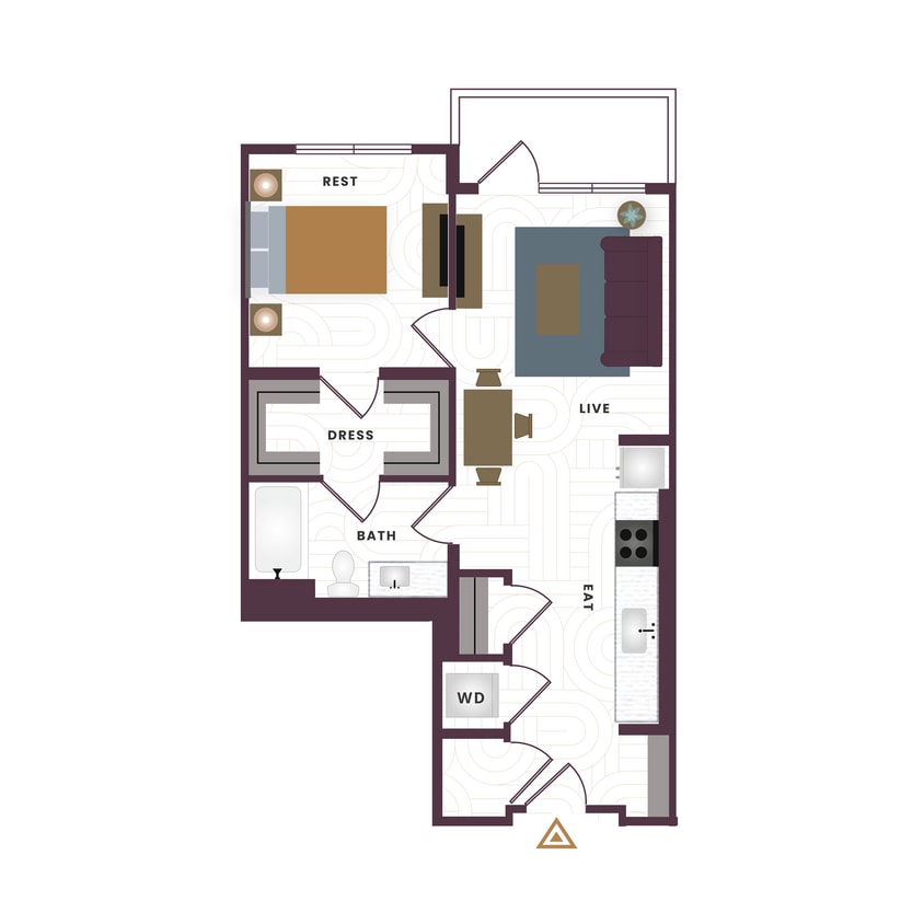 1 Bedroom A3 - A3-e