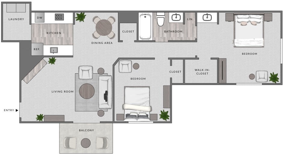 Floor Plan - B1-2x1