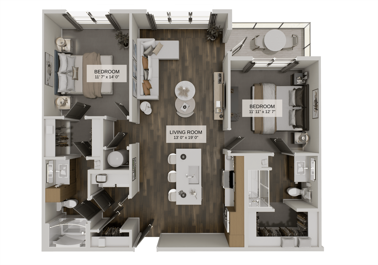 Floor Plan - The Crossroads Select (B1C)