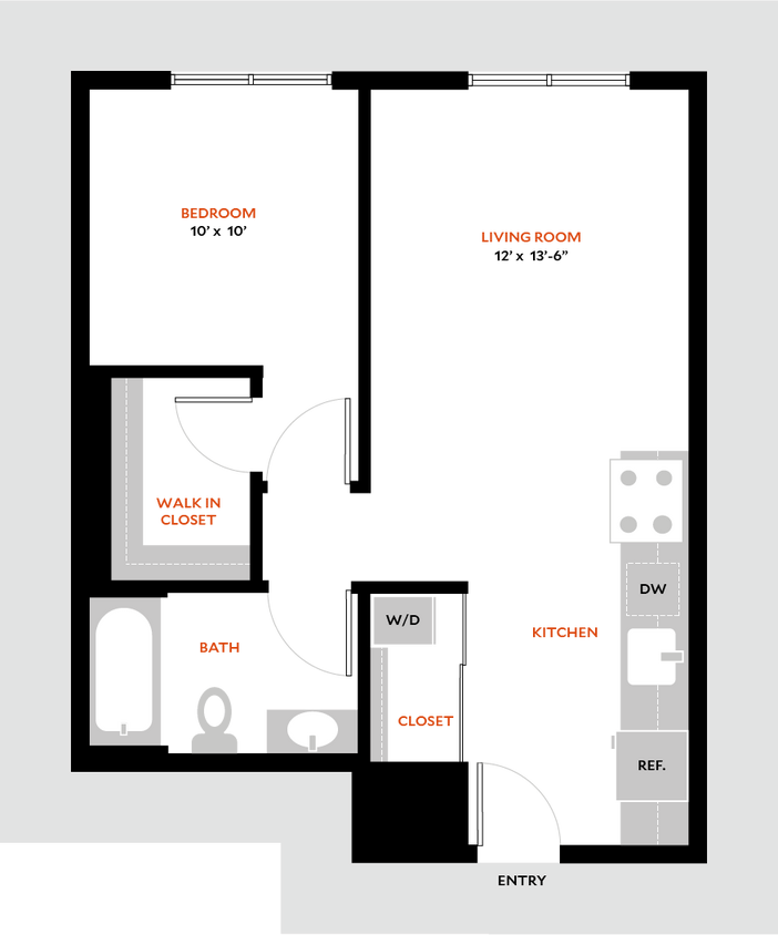 Floor Plan - 1E