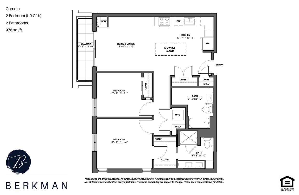 Floor Plan - Cornetta + Balcony