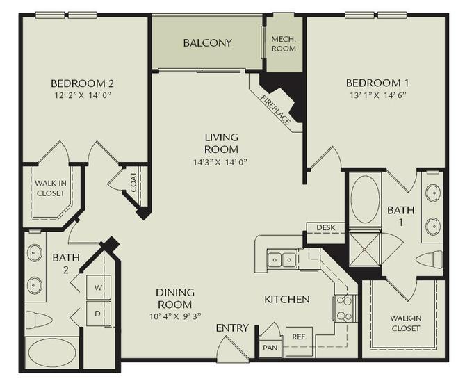 Floor Plan - B2 - Persephone