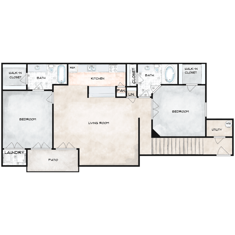 Floor Plan - The Courtyard