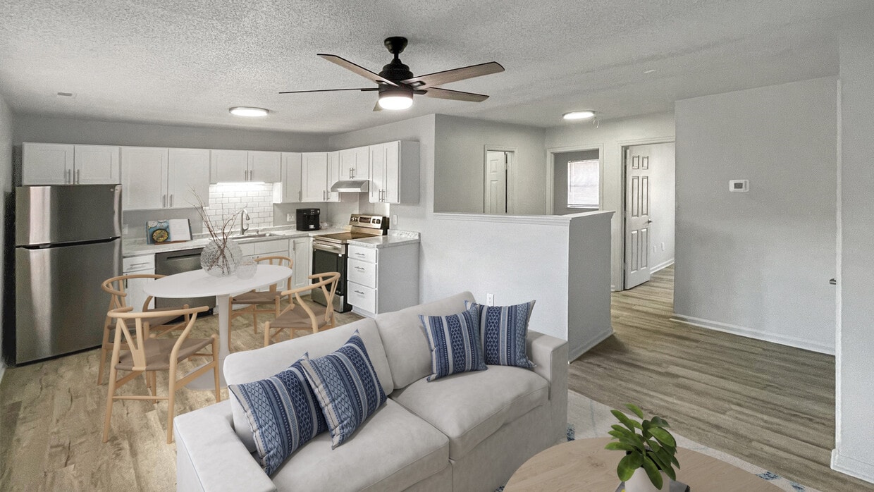 Floor Plan - 2bd/1ba