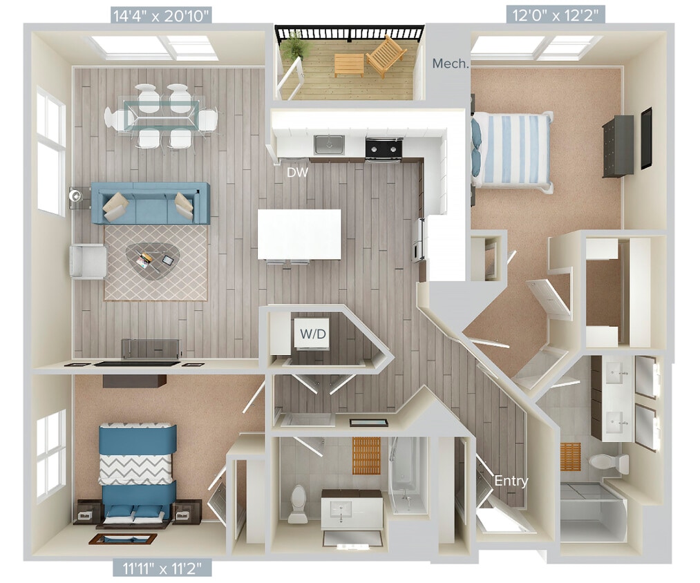 Floor Plan - B8-1250