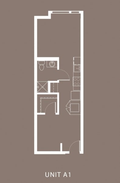 Floor Plan - Open 1 Bed A