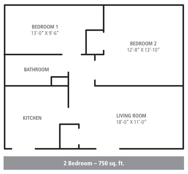 Floor Plan - 2 Bedroom