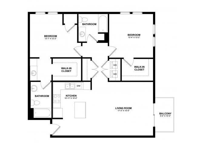Floor Plan - 2x2¼ F