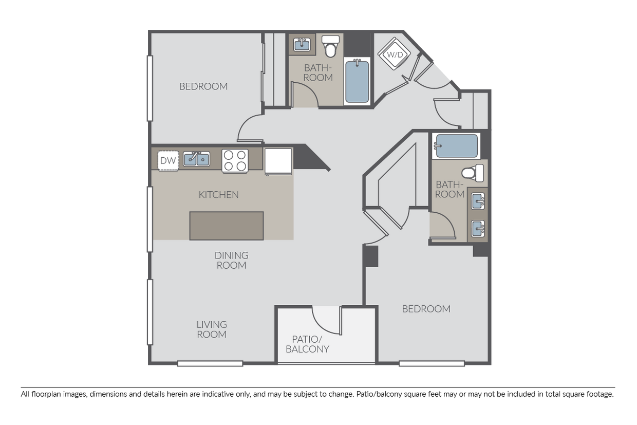2 Bed 2 Bath F - 2 Bed 2 Bath F