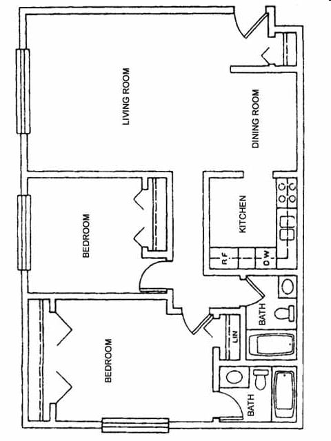 2BR/2BA - 2 Bedroom/2 Bathroom   B3