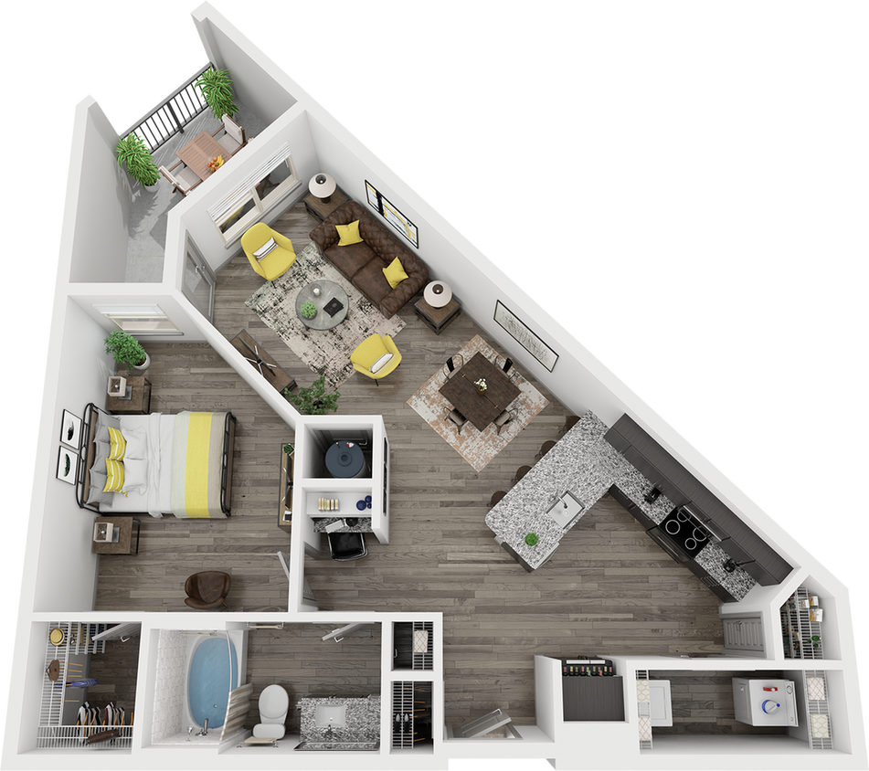 Cue Galatyn Station - A1G Floor Plan - A1G