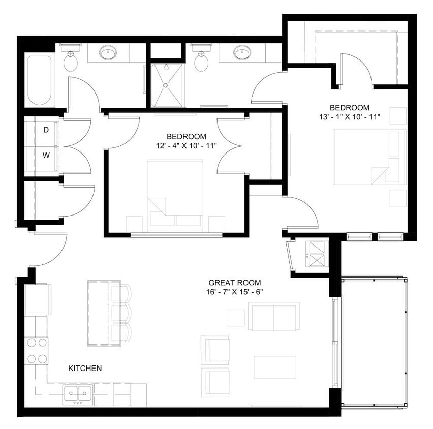 Floor Plan - The Mitchell (C)