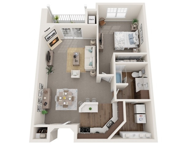 The Babcock II | The Landmark at Hatchery Hill | Apartments in Fitchburg, WI - The Babcock II