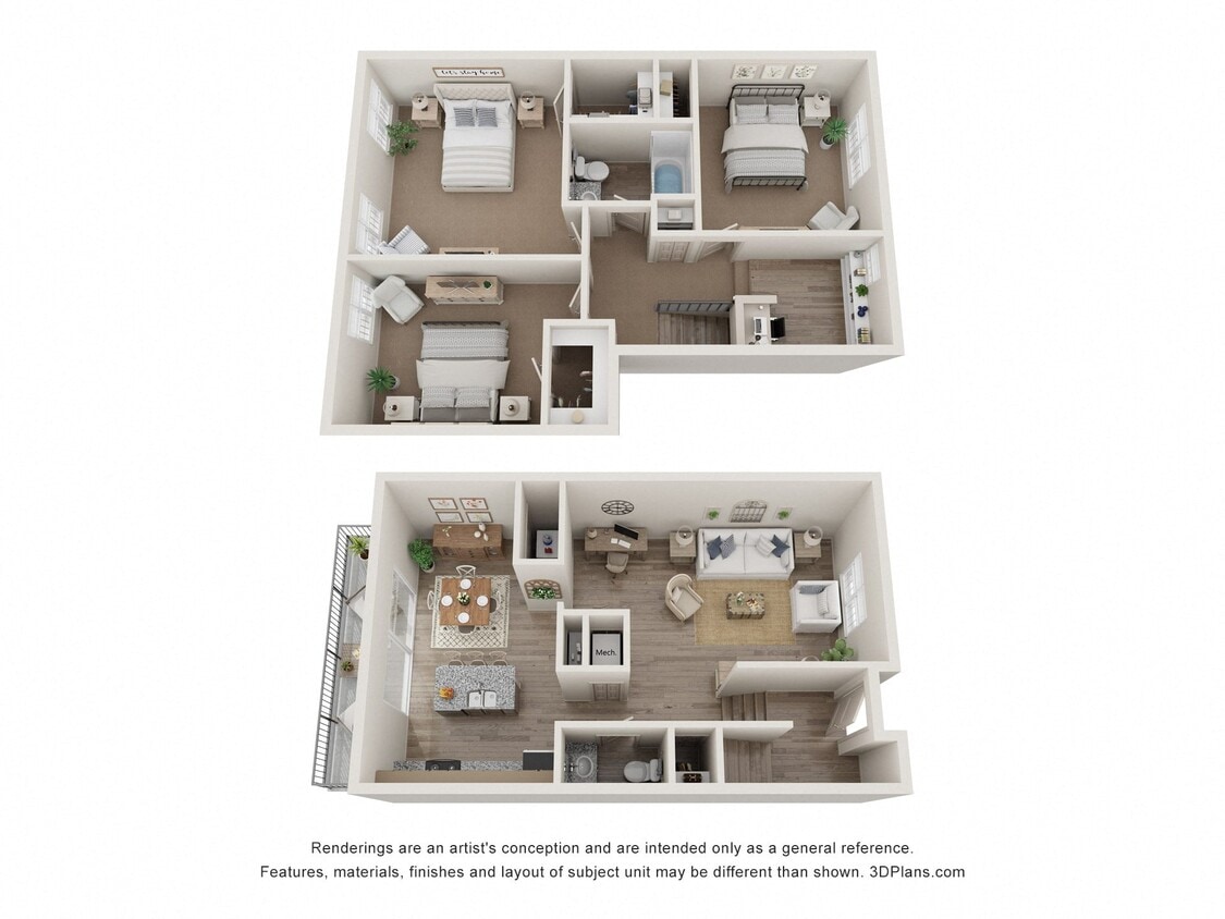 Floor Plan - B5 - Townhome