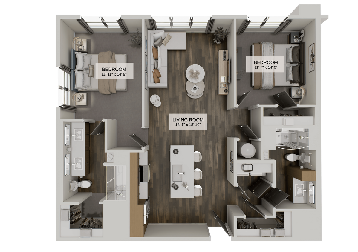 Floor Plan - The Crossroads Executive (B1F)