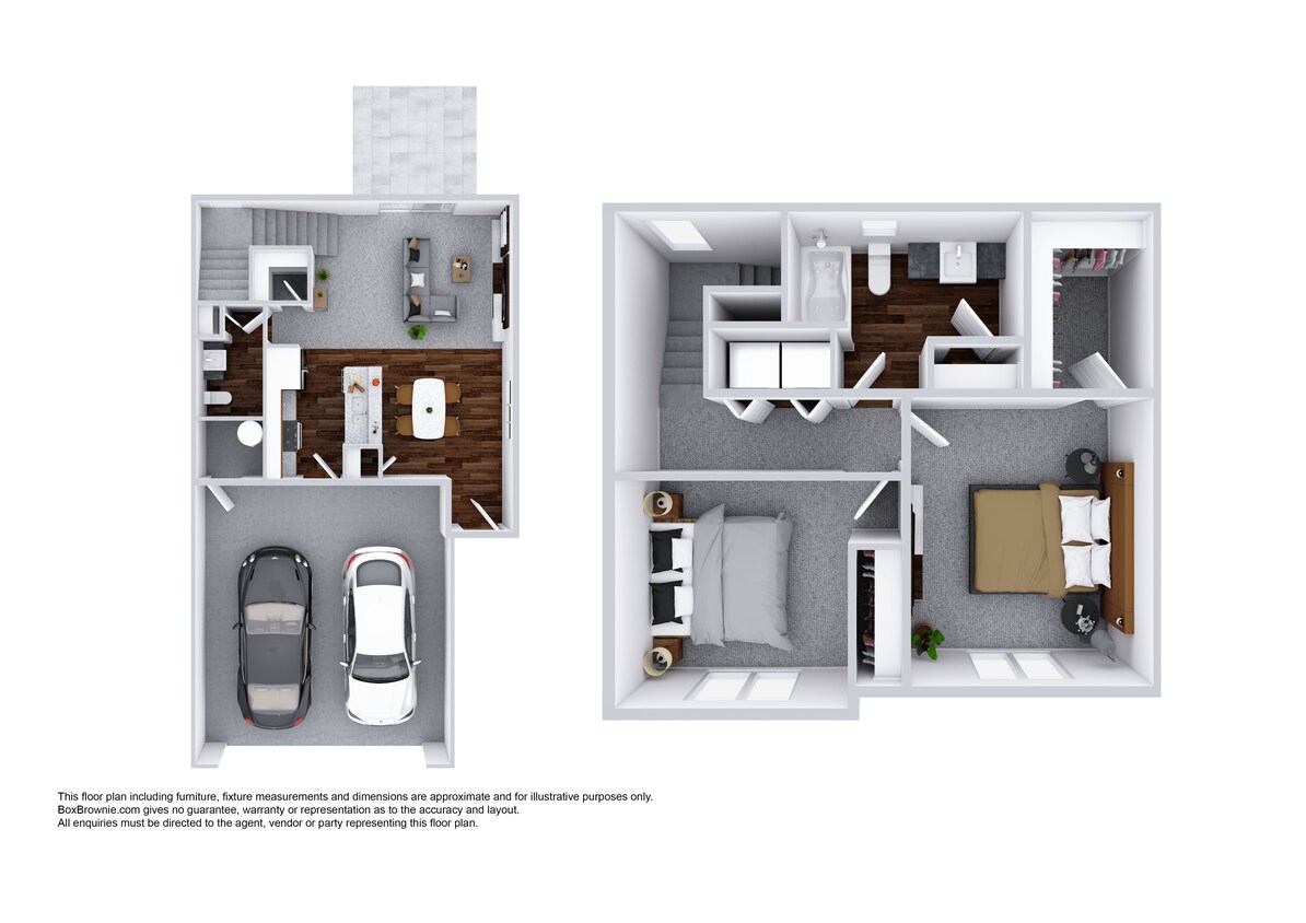 Floor Plan - Townhome 2 Bedroom 1.5 Bathroom