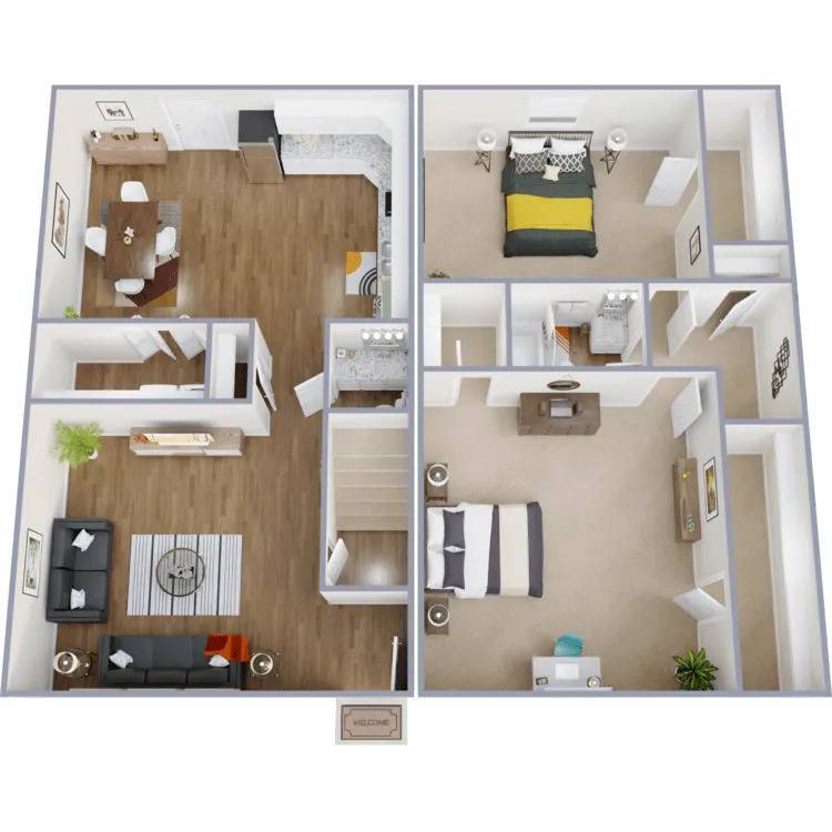 Floor Plan - 2x1.5A - Guest House