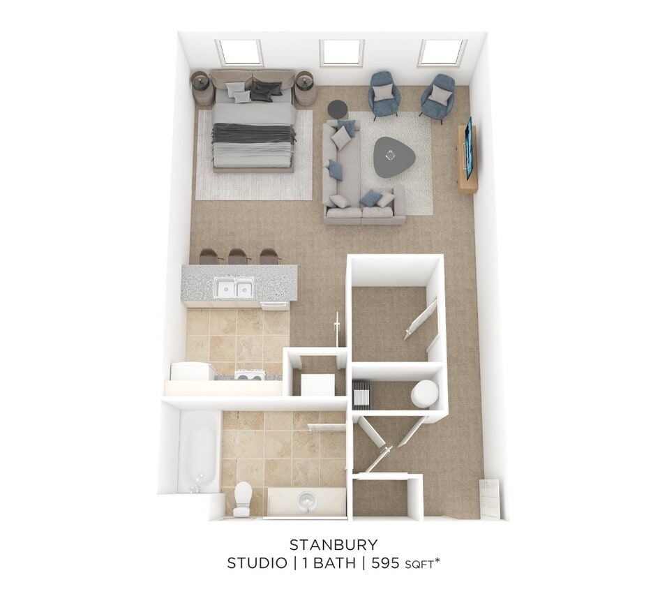 Floor Plan - Studio- Stanbury