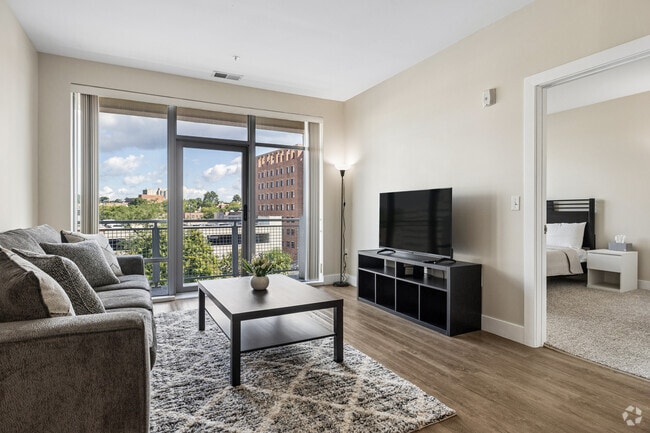 1BR, 1BA - 536SF - Living Room - Bedford Hall