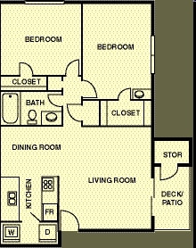 2BR/1BA - 2Bed 1 Bath 1050