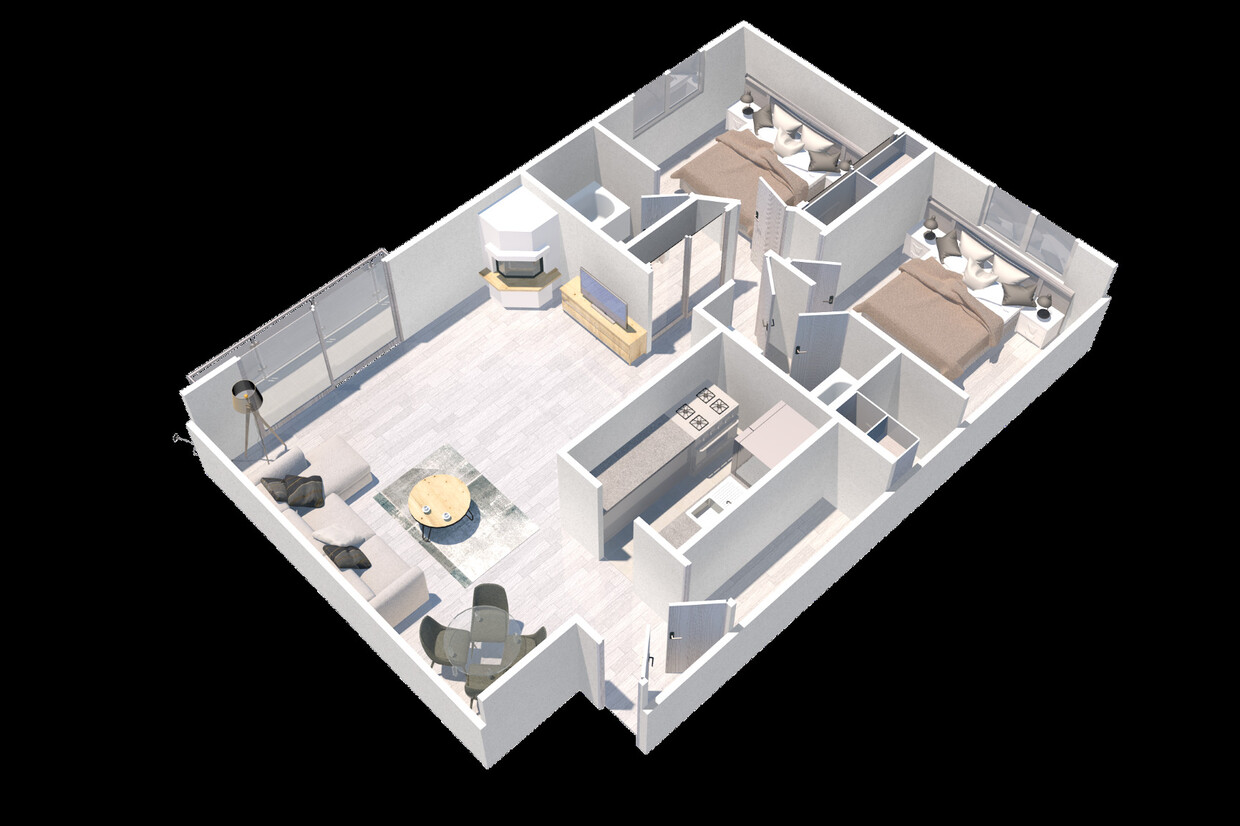 Floor Plan - Two Bedroom