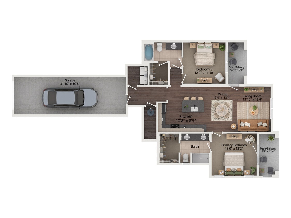 C1 floor plan The Landing at Savannah West - C1