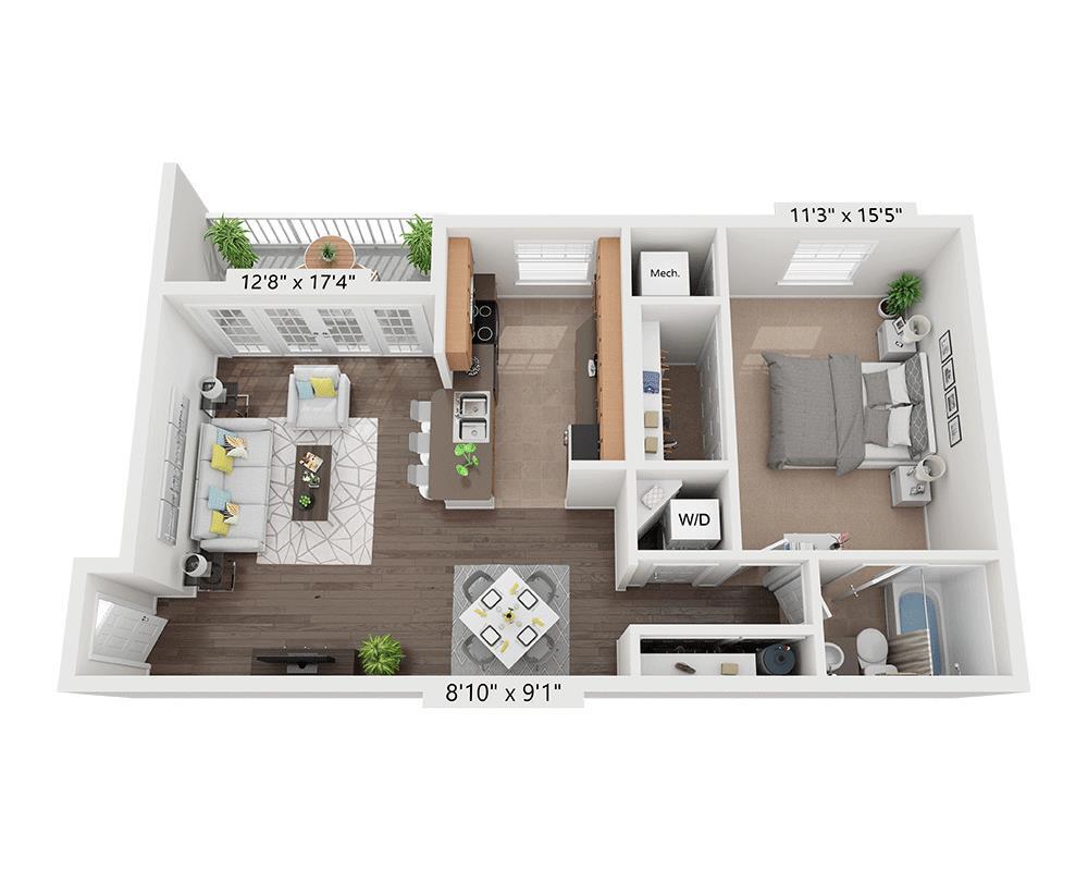 Floor Plan - Plan A1A