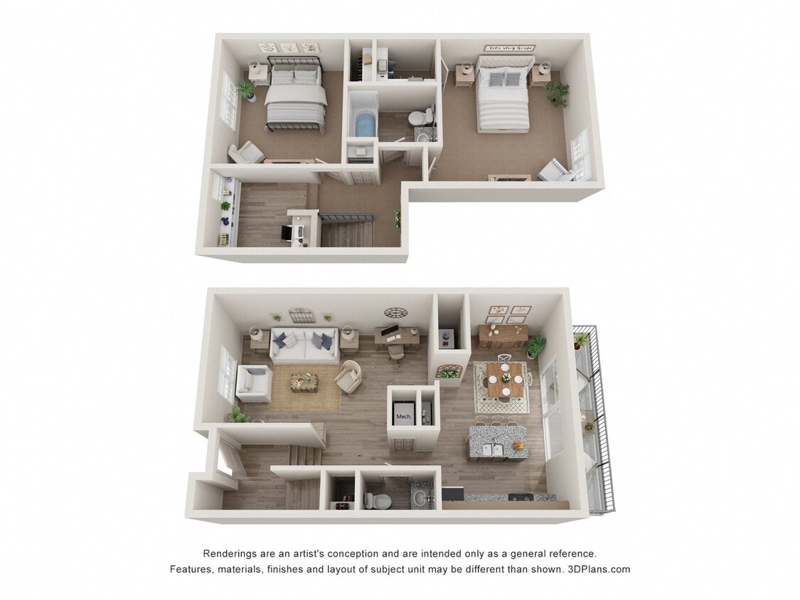 Floor Plan - B4 - Townhome