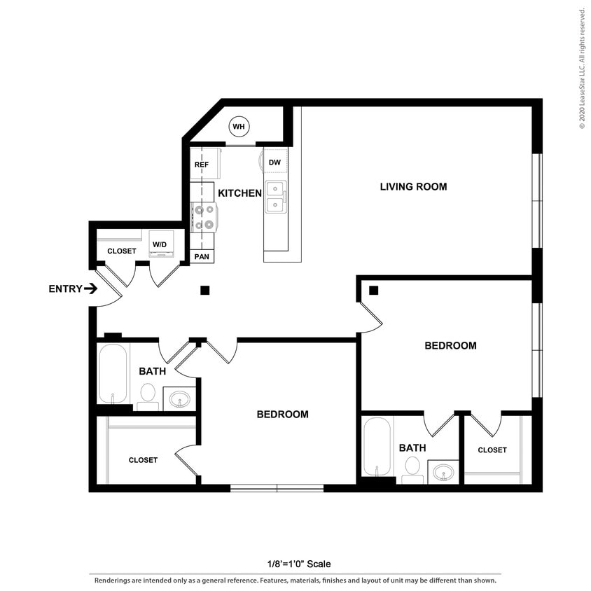 Two Bedroom - Pohlig - Lg 2 Bedroom 2 Bath