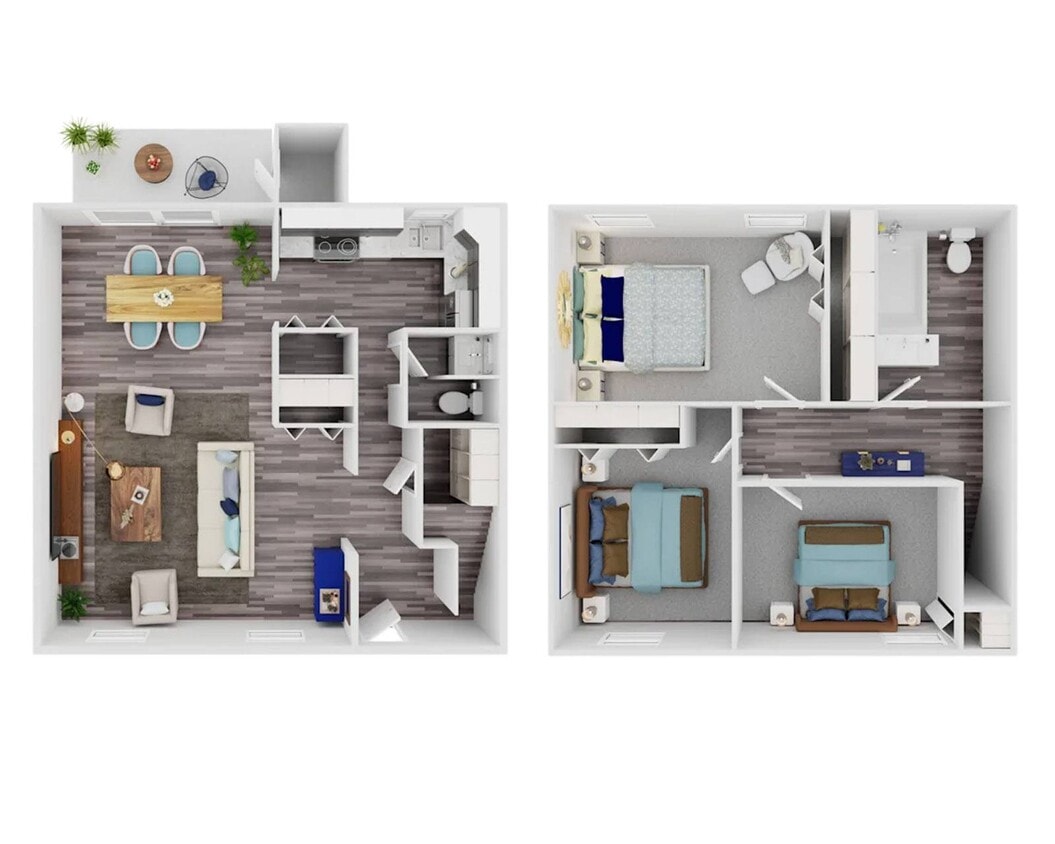Floor Plan - Fully Renovated Three Bedroom