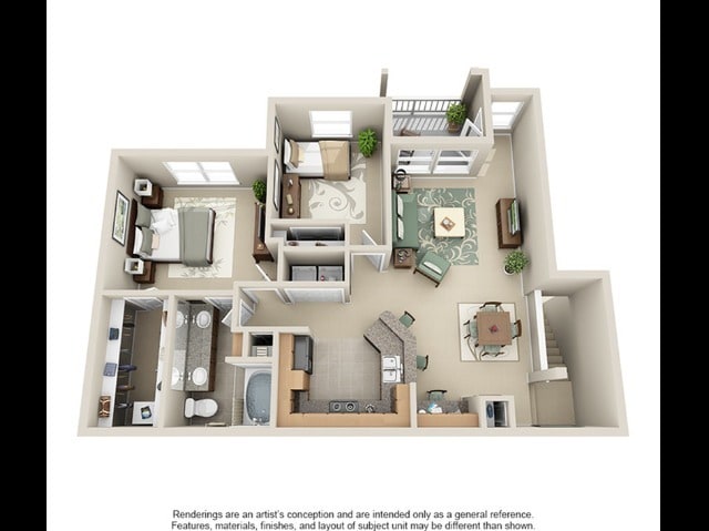 Flamenco 1095 sqft - B1