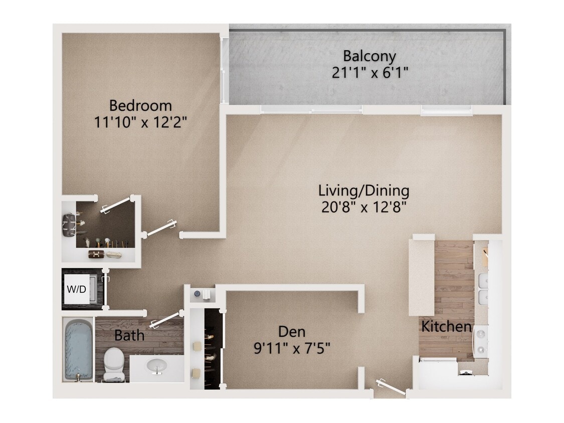 Floor Plan - Balboa 1 Renovated