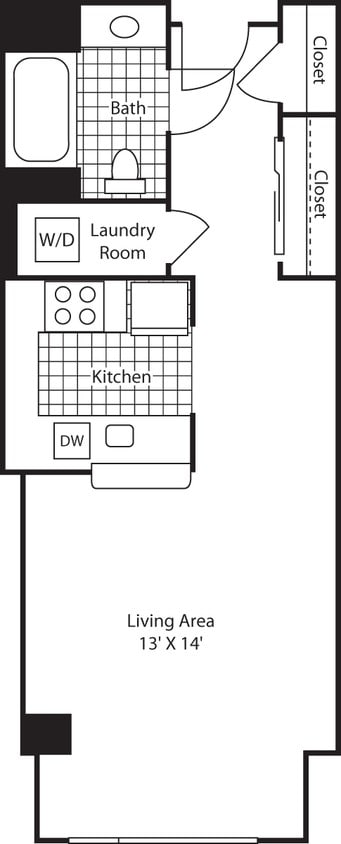 Floor Plan - Studio 508