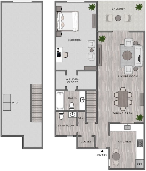 Floor Plan - A1 - 1x1.5